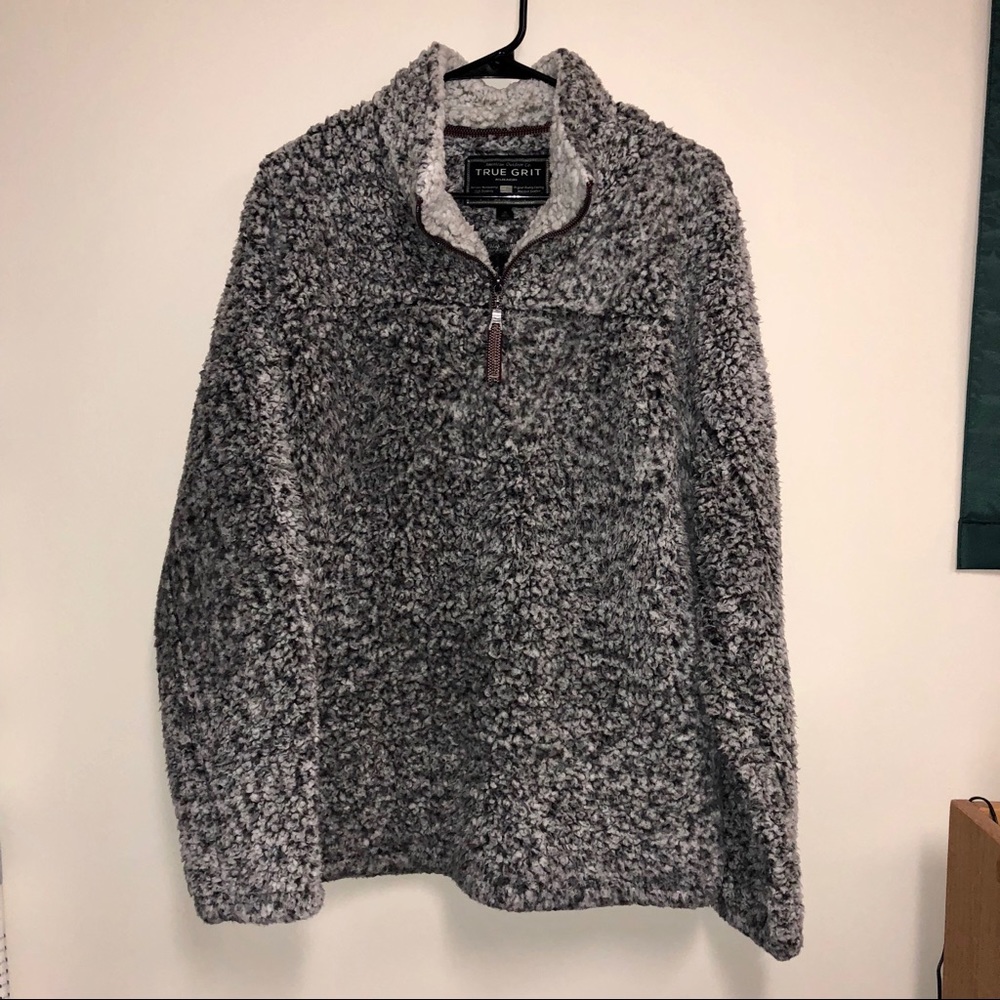 ♨️TRUE GRIT♨️ Frosty Tip Sherpa Pullover